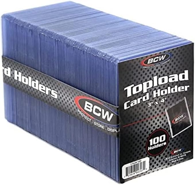 BCW Toploader 100 pack