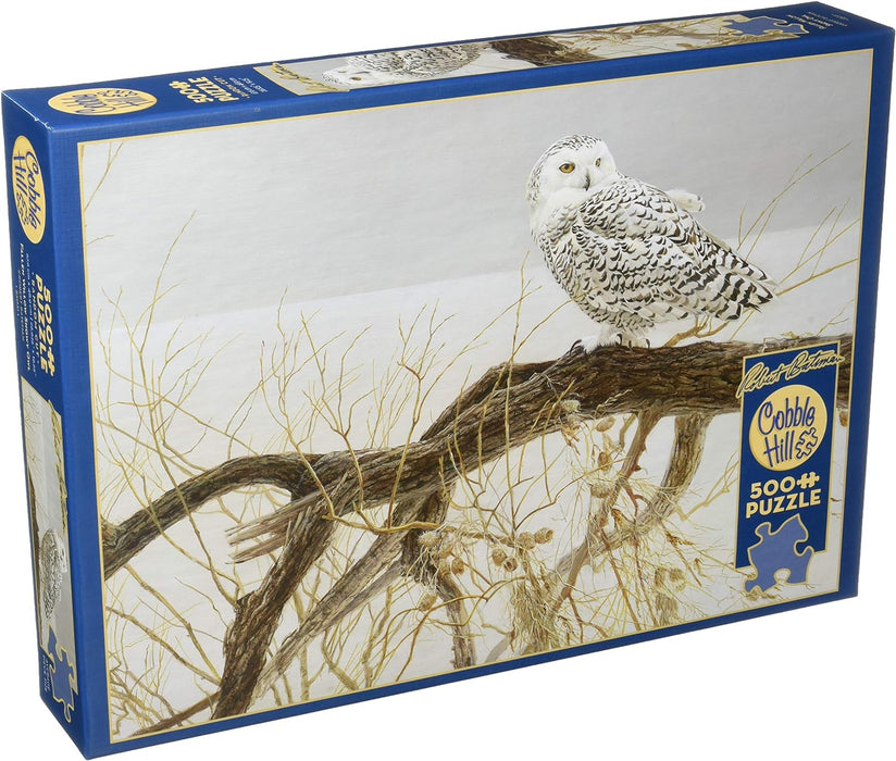 Cobble Hill - 500 Piece - Fallen Willow Snowy Owl