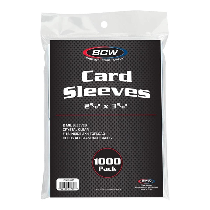 BCW Standard Card Sleeves (1000 Pack)