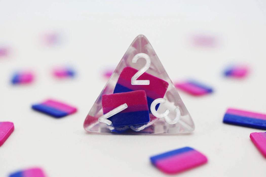 Bisexual Flag RPG Dice Set