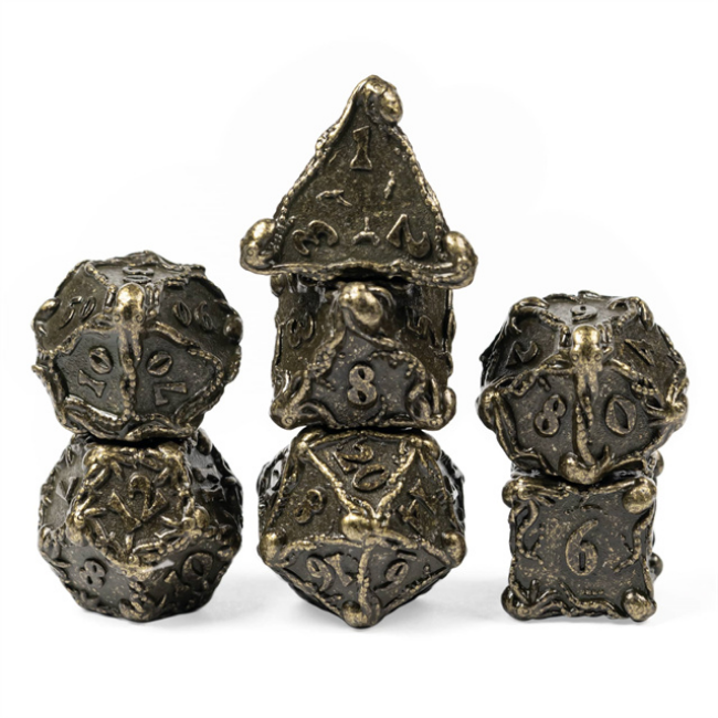 Kraken Jewels: Bronze - Metal RPG Dice Set