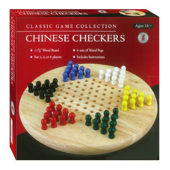 Wood Pegged Chinese Checkers