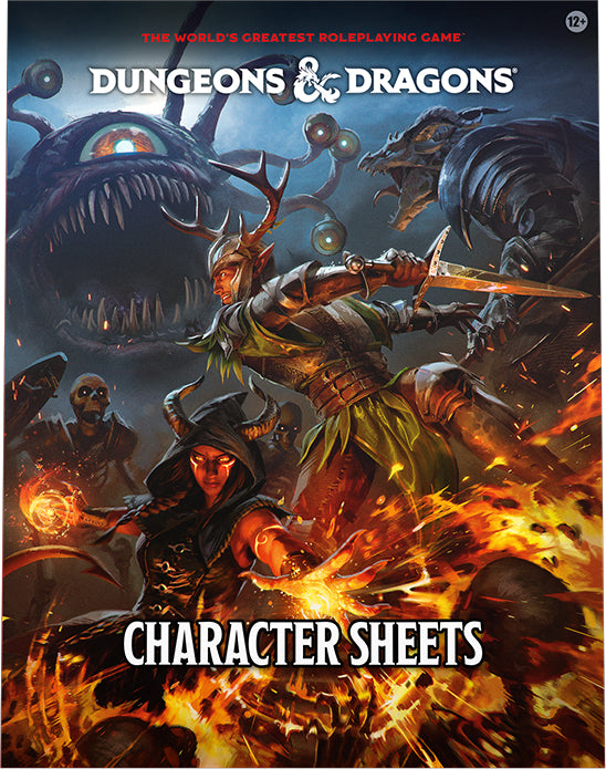 PREORDER *** Dungeons & Dragons 2024 Character Sheets — Game Haven