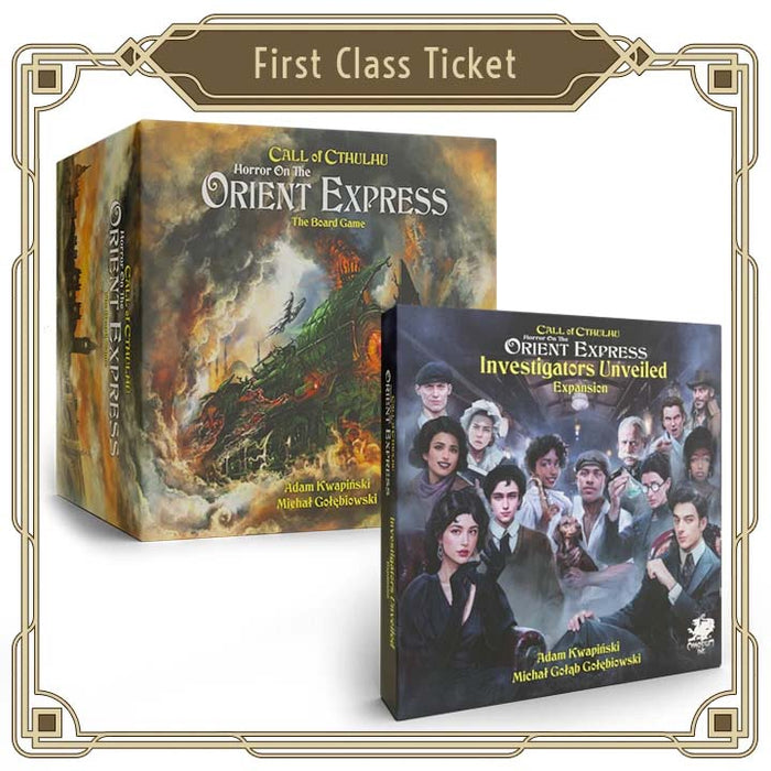 Horror on the Orient Express Kickstarter Base Game and Investigators Unveiled Expansion Bundle and bonuses