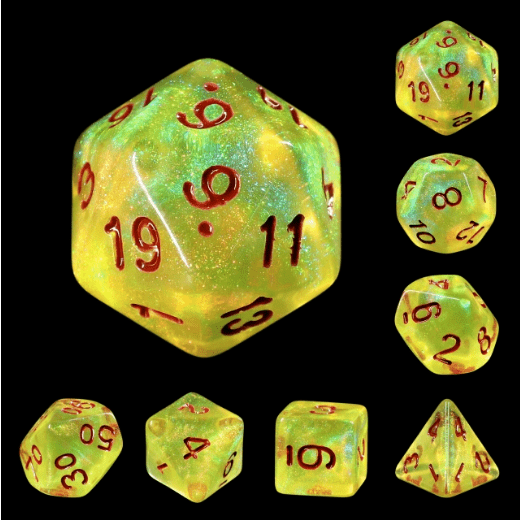 LimeLight RPG Dice Set