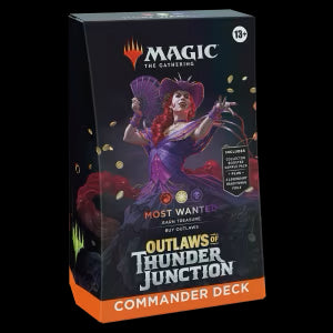 mtg most wanted commander deck Amazon.com: Magic: The Gathering Outlaws of Thunder Junction Commander Deck