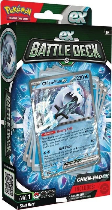 pokemon card chien pao Chien-Pao 057/182 SV04: Paradox Rift Holo for sale online Water Hail Blade (60X) You may discard any amount of W Energy from your Pokemon Pokemon: Chien-Pao EX Battle Deck