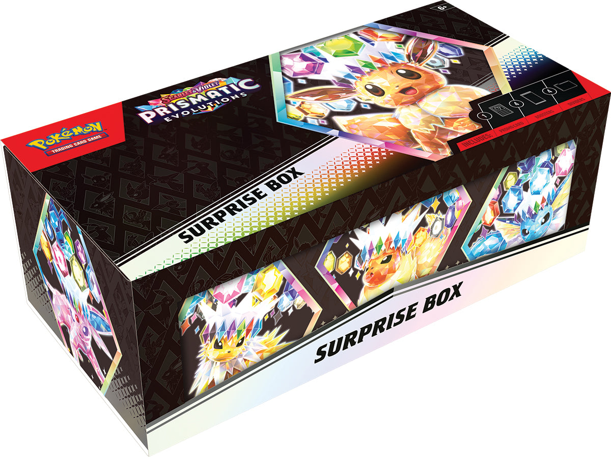 Pokemon Scarlet and Violet 8.5 Prismatic Evolutions Surprise Box