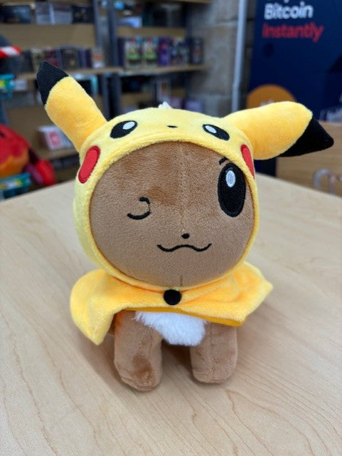 Pokemon Winking Eevee Cosplay Wearing Pikachu