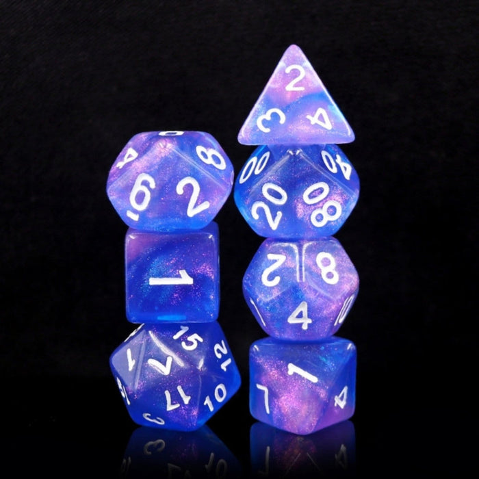 Sapphire Phantom RPG Dice Set