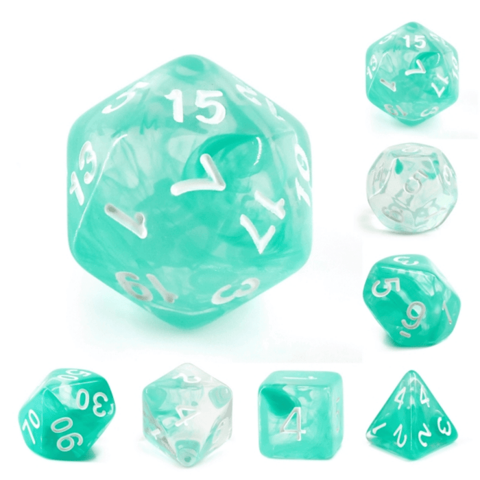 Lake Teal RPG Dice Set