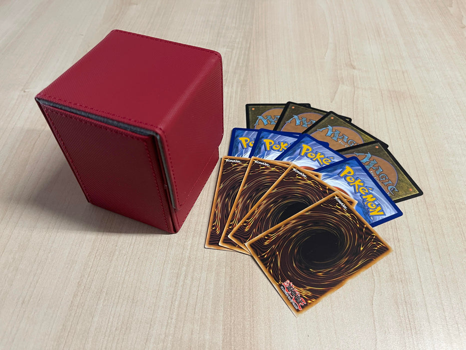 Top load 100 count sleeved card Deck Box (Red Cherry)