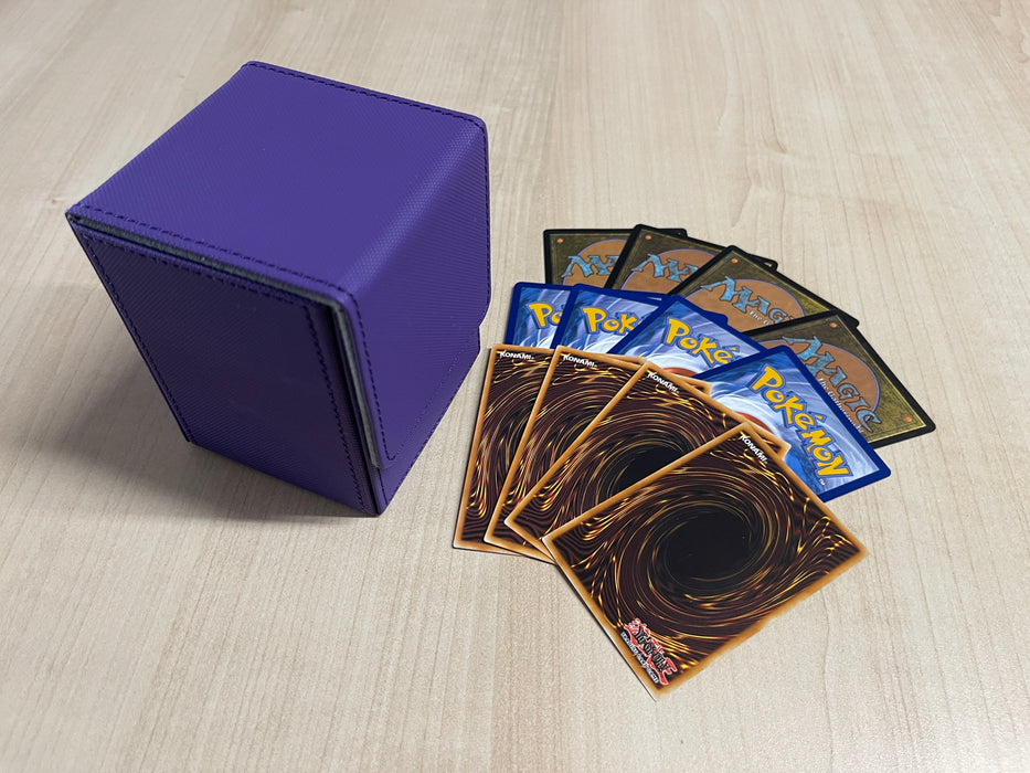 Top load 100 count sleeved card Deck Box (Purple Grape)