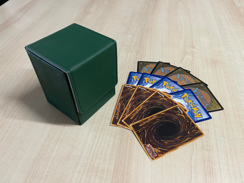 Top load 100 count sleeved card Deck Box (Green Forest)