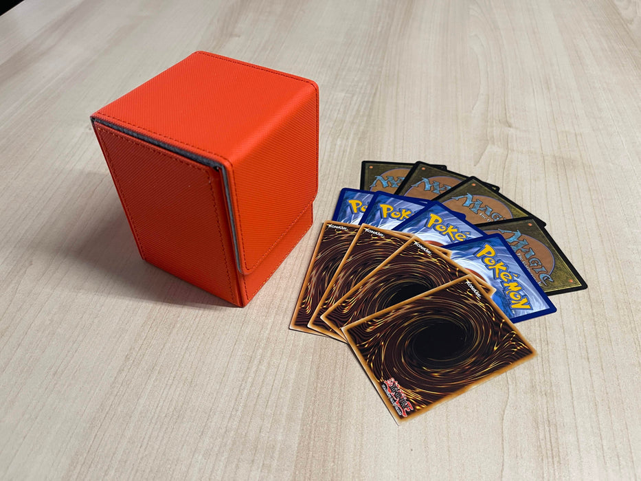 Top load 100 count sleeved card Deck Box (Orange Dream)