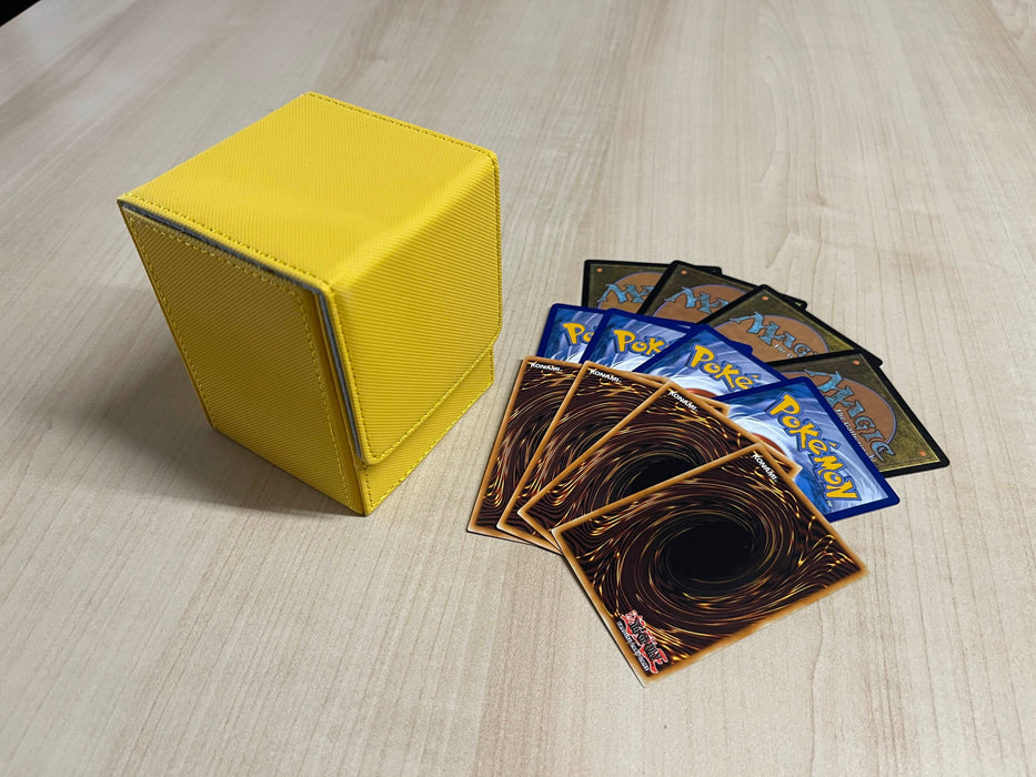 Top load 100 count sleeved card Deck Box (Lemon Yellow)