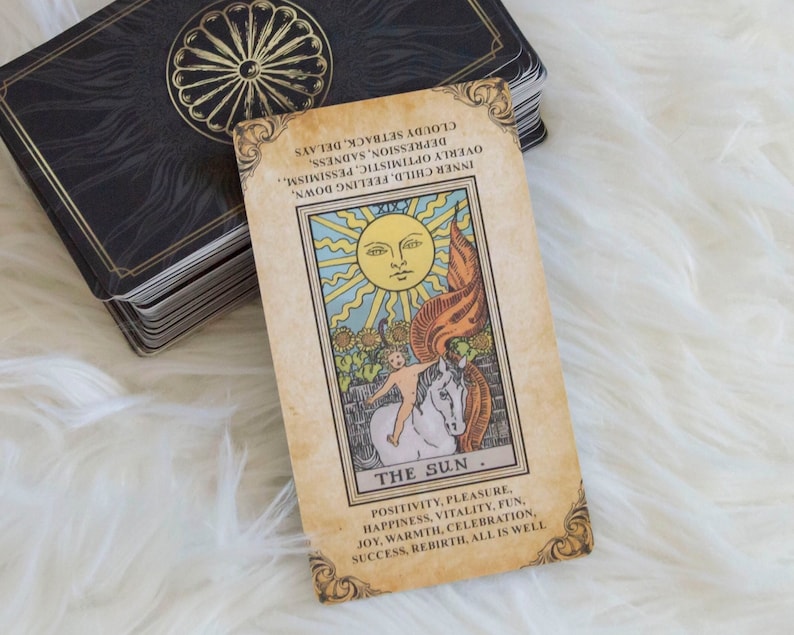 Little Sage Antique Tarot Cards With Keywords