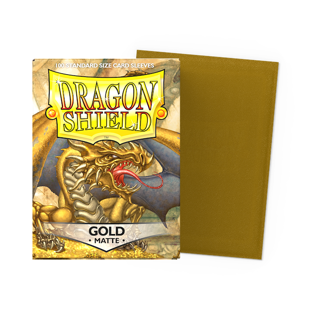 Dragon Shield - Standard - Matte - Gold - 100+