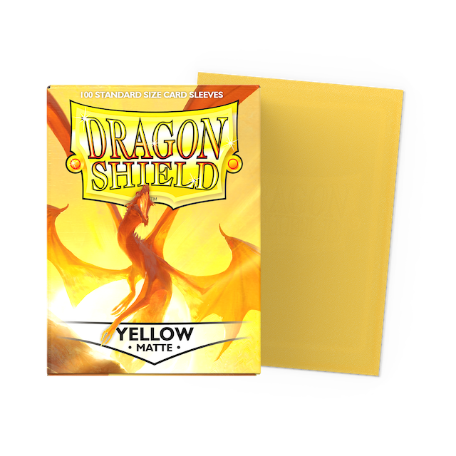 Dragon Shield - Standard - Matte - Yellow - 100+ Game Haven Dragon Shield - Standard - Matte - Yellow - 100+ Game Haven