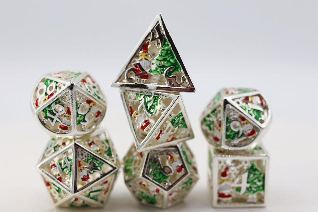 Silver Bells - Metal RPG Dice Set