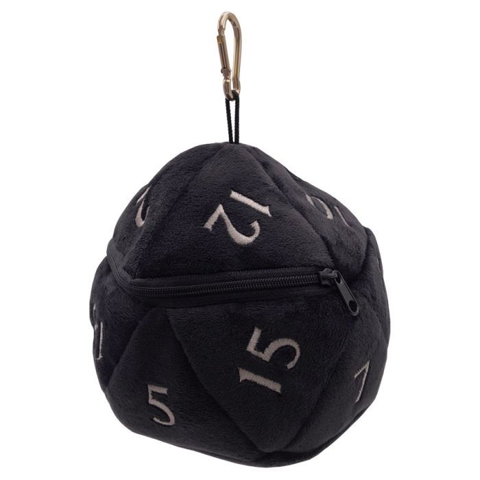 Dice Bag: d20 Plush: Black