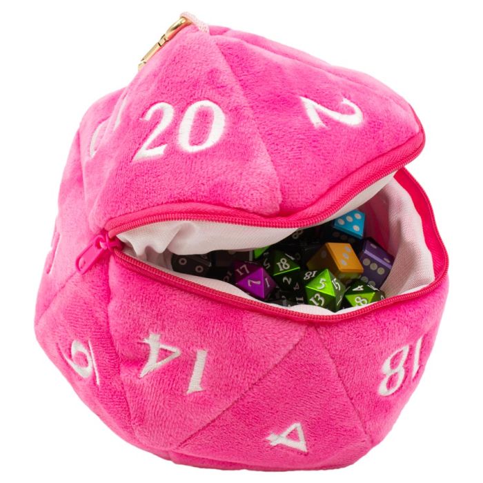 Dice Bag: d20 Plush: Pink