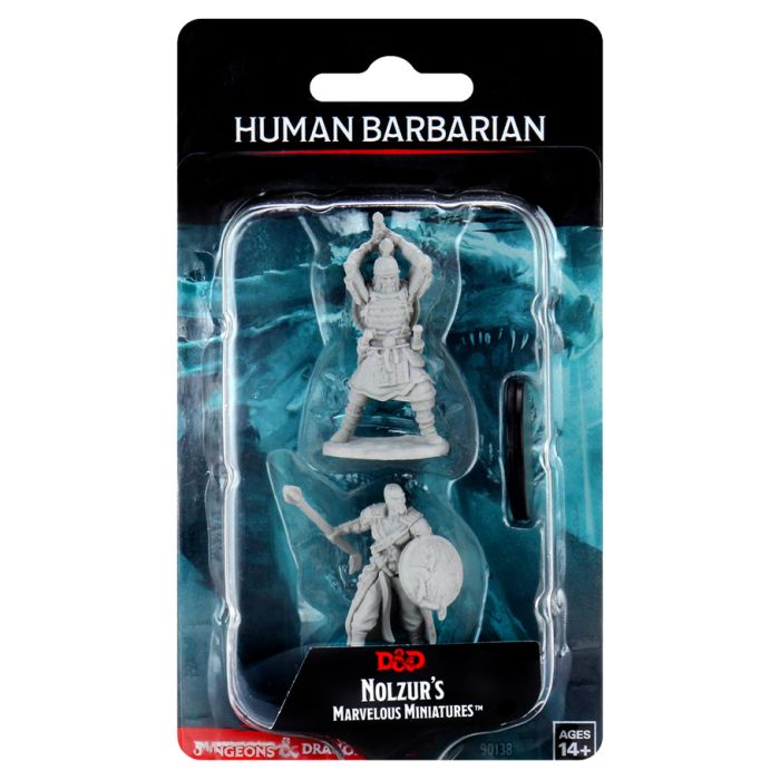 Dungeons & Dragons: Nolzur's Marvelous Unpainted Miniatures - W13 Human Barbarian Male