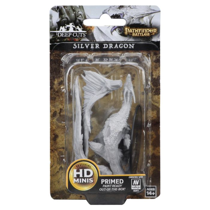 Pathfinder Deep Cuts Unpainted Miniatures: W12.5 Silver Dragon