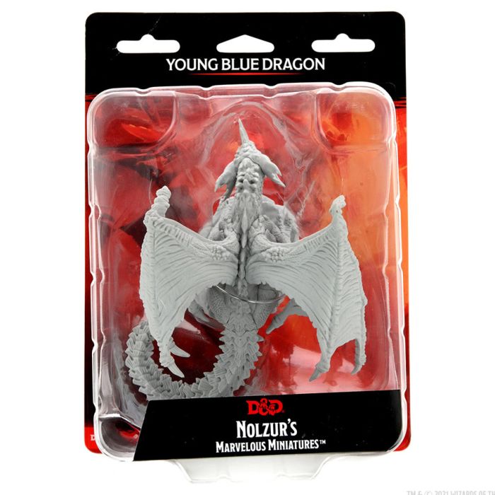 D&D: Nolzur's Marvelous Minis: Young Blue Dragon Wave 15 (Unpainted)